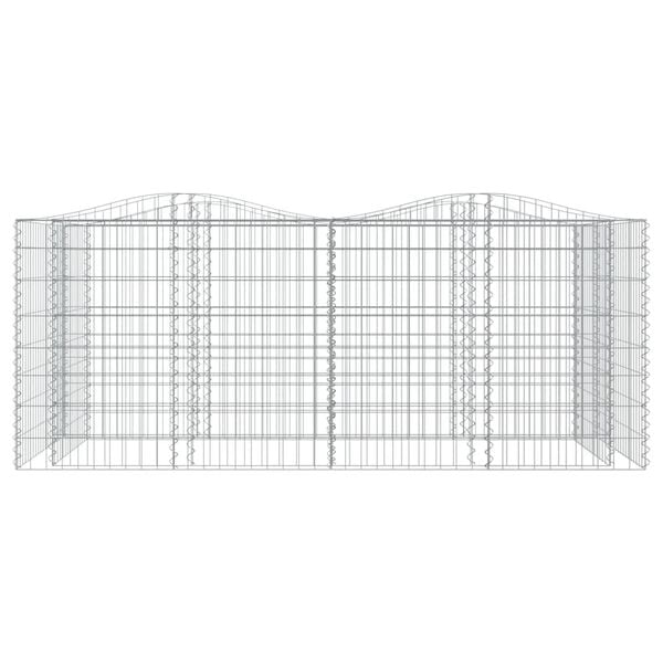 vidaXL &iacute;ves horganyzott vas gabion magas&aacute;gy&aacute;s 200 x 100 x 100 cm