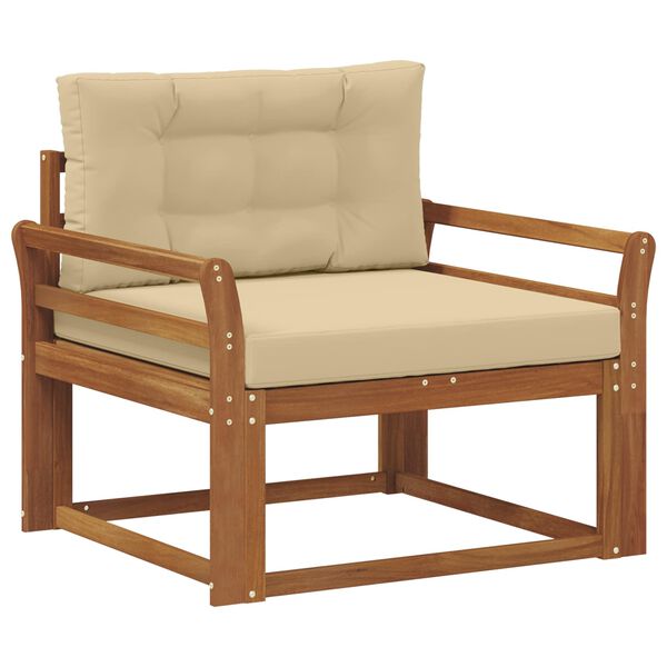 vidaXL K&uuml;lt&eacute;ri k&ouml;z&eacute;pső kanap&eacute; T&ouml;m&ouml;r Ak&aacute;cfa Term&eacute;szetes