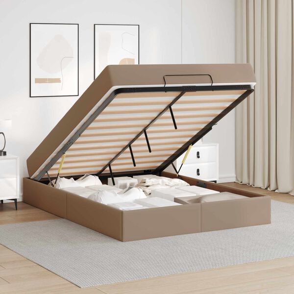 vidaXL &Aacute;gykeret matraccal matracmal 2 pcs S&aacute;rg&aacute;sbarna PVC