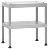 vidaXL horganyzott ac&eacute;l asztal f&uuml;st&ouml;lőkemenc&eacute;hez 40x28x44,5 cm