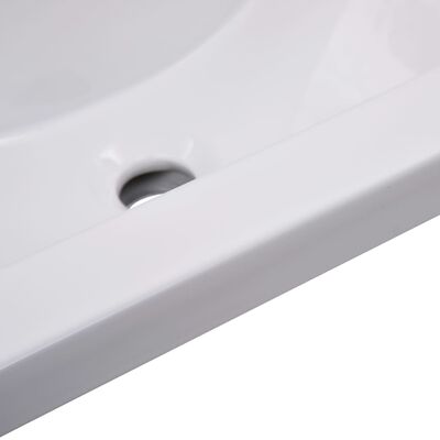 vidaXL fehér kerámia beépíthető mosdókagyló 61 x 39,5 x 18,5 cm