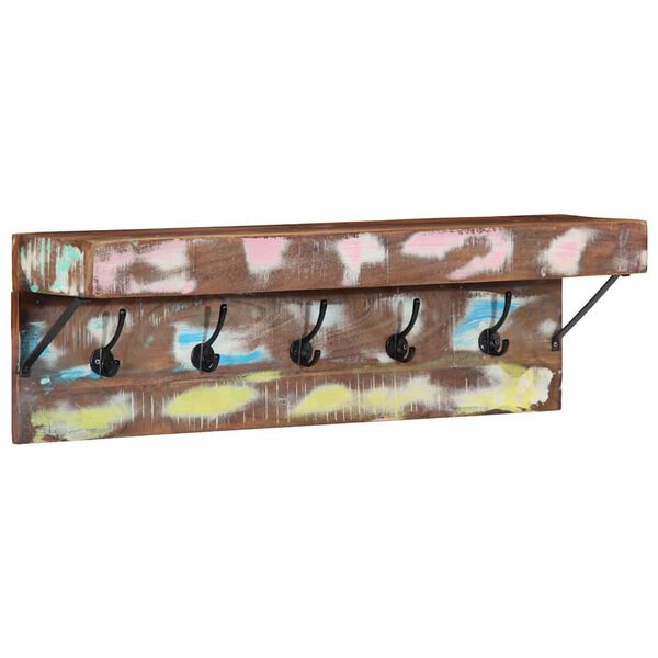 vidaXL Kab&aacute;thorog Barna 73 x 19 x 23 cm T&ouml;m&ouml;r &uacute;jrahasznos&iacute;tott fa