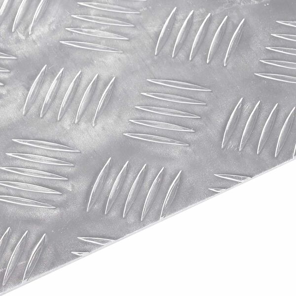 vidaXL L&eacute;pcsőfok N&eacute;gysz&ouml;gletes 4 pcs Ez&uuml;st 50 x 30 cm Alum&iacute;nium