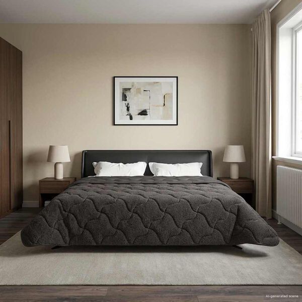 vidaXL Teljes &eacute;ves takar&oacute; S&ouml;v&eacute;nyes Antracit 220 x 240 cm