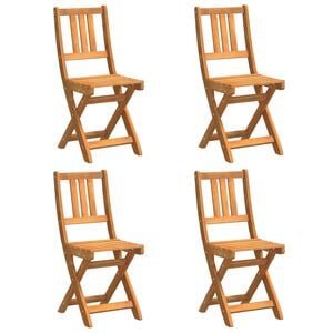 vidaXL K&uuml;lt&eacute;ri bistro sz&eacute;kek p&aacute;rn&aacute;val 4 pcs Kr&eacute;mfeh&eacute;r 38 x 46 x 85 cm
