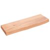 vidaXL vil&aacute;gosbarna kezelt t&ouml;m&ouml;r t&ouml;lgyfa fali polc 60x20x4 cm