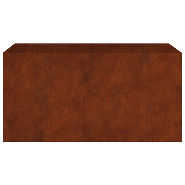 vidaXL corten ac&eacute;l n&ouml;v&eacute;nytart&oacute; 80 x 40 x 40 cm