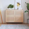 vidaXL 4 db t&ouml;m&ouml;r fenyőfa lamell&aacute;s szekr&eacute;nyajt&oacute; 39,5 x 59,4 cm