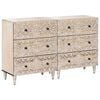 vidaXL Sz&eacute;f 2 pcs Feh&eacute;r 60 x 33,5 x 75 cm T&ouml;m&ouml;r Mang&oacute;f&aacute;t