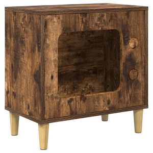 vidaXL Macska H&aacute;z F&uuml;st&ouml;lt t&ouml;lgy 51 x 30 x 52 cm Faanyag