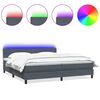 vidaXL s&ouml;t&eacute;tsz&uuml;rke b&aacute;rsony rug&oacute;s &eacute;s LED-es &aacute;gy matraccal 180x210 cm