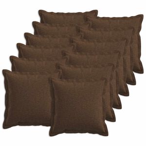 vidaXL P&aacute;rna huzat 12 db HOUTEN Barna 40 x 40 cm Műlensz&ouml;vet