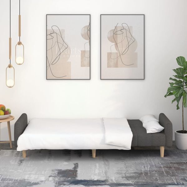 vidaXL k&eacute;tszem&eacute;lyes s&ouml;t&eacute;tsz&uuml;rke sz&ouml;vet kanap&eacute;&aacute;gy