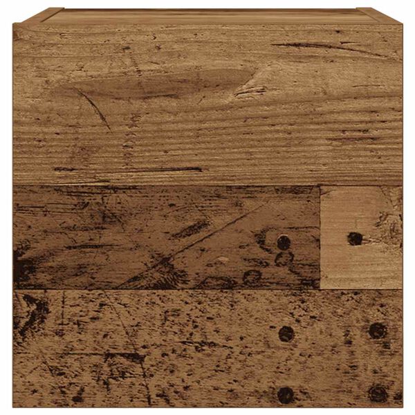 vidaXL antik fa színű falra szerelhető TV-szekrény 30,5 x 30 x 30 cm