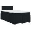 vidaXL Boxspring &aacute;gy matraccal fejt&aacute;ml&aacute;val Fekete 120 x 190 cm Sz&ouml;vet