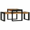 vidaXL Doh&aacute;nyz&oacute;asztal 2 db Barna 48 x 40 x 40 cm T&ouml;m&ouml;r Ak&aacute;cfa