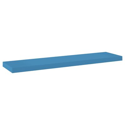 vidaXL kék MDF lebegő fali polc 90 x 23,5 x 3,8 cm