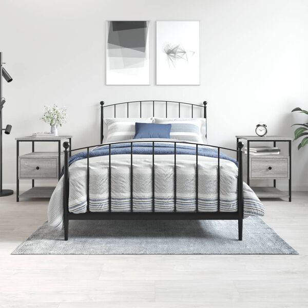 vidaXL 2 db sz&uuml;rke sonoma sz&iacute;nű &eacute;jjeliszekr&eacute;ny 40x42x56 cm