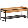 vidaXL t&ouml;m&ouml;r ak&aacute;cfa &eacute;s vas cipőpad 110 x 35 x 45 cm