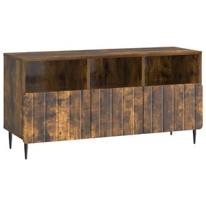 vidaXL TV szekr&eacute;ny fi&oacute;kkal F&uuml;st&ouml;s T&ouml;lgy 102 x 34,5 x 50 cm Szerelt Fa