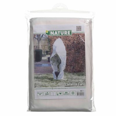 423509 Nature Winter Fleece Cover with Zip 70 g/m² White 2,5x2x2 m