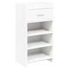 vidaXL Cipőszekr&eacute;ny fi&oacute;kkal t&aacute;rol&oacute;val Feh&eacute;r 48 x 36 x 92 cm Szerelt Fa