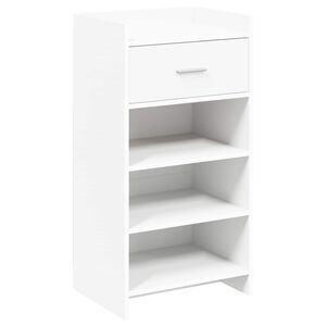 vidaXL Cipőszekr&eacute;ny fi&oacute;kkal t&aacute;rol&oacute;val Feh&eacute;r 48 x 36 x 92 cm Szerelt Fa
