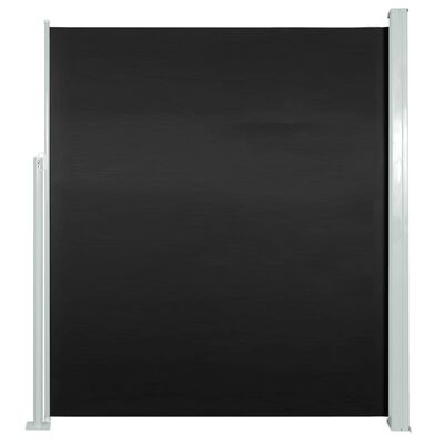 vidaXL fekete behúzható oldalsó napellenző 160 x 500 cm