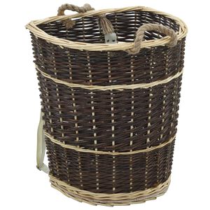 vidaXL term&eacute;szetes fűzfa tűzifa h&aacute;tikos&aacute;r foganty&uacute;kkal 44,5x37x50 cm