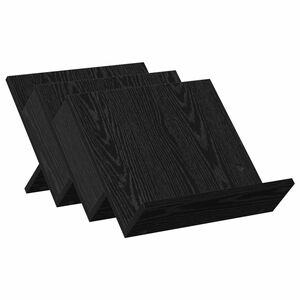 vidaXL Magazin &aacute;llv&aacute;ny Fekete t&ouml;lgy 53 x 40 x 28,5 cm Szerelt Fa