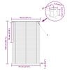 vidaXL Zsaluzia &Aacute;ll&iacute;that&oacute; Ez&uuml;st Sz&uuml;rke 150 x 70 cm PVC