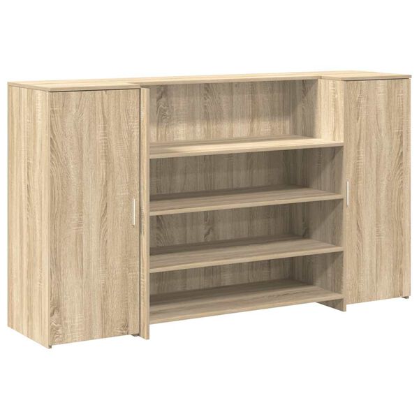 vidaXL recepci&oacute;s pult sonoma t&ouml;lgy 180x50x103,5 cm szerelt fa