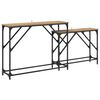 vidaXL Konzolasztal 2 pcs Artisan t&ouml;lgy 100 x 28 x 75 cm Faanyag