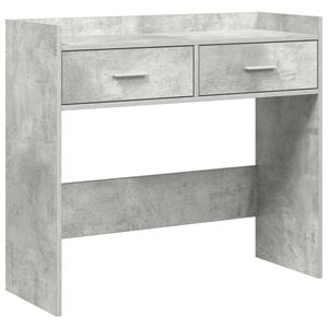 vidaXL Konzolasztal Betonsz&uuml;rke 90 x 35 x 80 cm Szerelt Fa