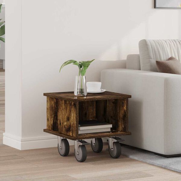 vidaXL TV &aacute;llv&aacute;ny F&uuml;st&ouml;lt t&ouml;lgy 37 x 35 x 35 cm Faanyag