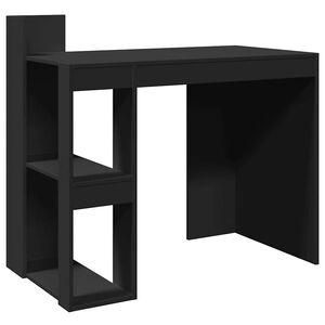 vidaXL fekete szerelt fa irodai asztal 103,5 x 56,5 x 94 cm