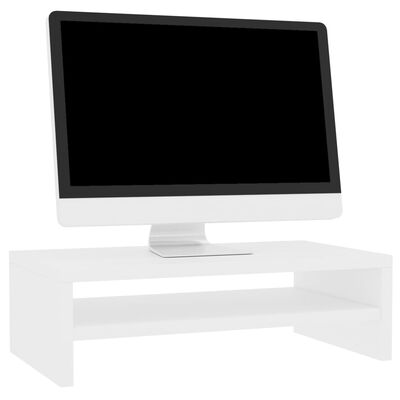 vidaXL fehér forgácslap monitorállvány 42 x 24 x 13 cm