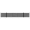 vidaXL Ker&iacute;t&eacute;selem 5 db 852 x 146 cm WPC &eacute;s Alum&iacute;nium Sz&uuml;rke