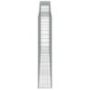 vidaXL 3 db íves horganyzott vas gabion kosár 400x30x160/180 cm