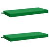 vidaXL Pad p&aacute;rn&aacute;k SOEST 2 db 100% poli&eacute;szter Z&ouml;ld 110 x 50 x 8 cm
