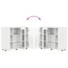 vidaXL F&aacute;b&oacute;l K&eacute;sz&uuml;lt Szekr&eacute;ny Magas F&eacute;nyű Feh&eacute;r 88,5 x 30,5 x 73 cm