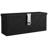vidaXL fekete alum&iacute;nium t&aacute;rol&oacute;l&aacute;da 50x15x20,5 cm