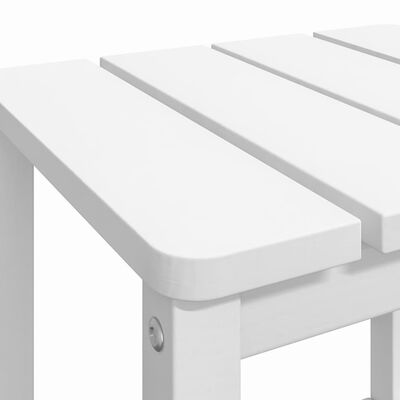 vidaXL fehér HDPE kerti adirondack asztal 38 x 38 x 46 cm