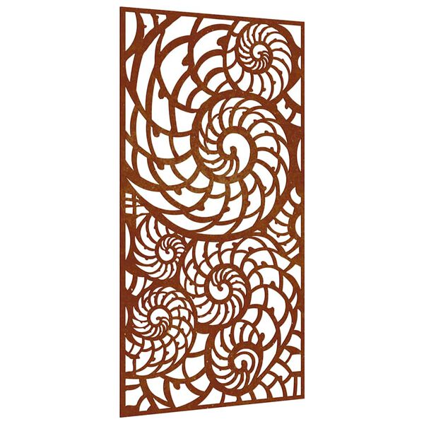 vidaXL kagyl&oacute;mint&aacute;s corten ac&eacute;l kerti fald&iacute;sz 105 x 55 cm
