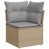 vidaXL Kanap&eacute; Szett p&aacute;rn&aacute;val 9 pcs B&eacute;zs Poly Rattan