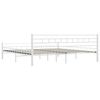 vidaXL fehér fém ágykeret 200 x 200 cm
