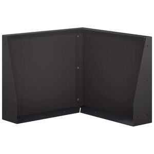 vidaXL T&aacute;mfal 50 x 50 x 30 cm Ac&eacute;l Fekete