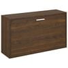 vidaXL barna t&ouml;lgysz&iacute;nű szerelt fa cipőt&aacute;rol&oacute; pad 80 x 24 x 45 cm