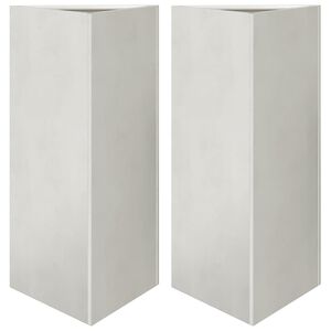 vidaXL 2 db rozsdamentes ac&eacute;l h&aacute;romsz&ouml;g kerti &uuml;ltetől&aacute;da 40x34,5x75 cm