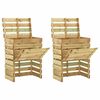 vidaXL R&aacute;csos Kerti Komposzt&aacute;l&oacute; 2 pcs Z&ouml;ld 110 x 58 x 113 cm